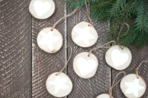 DIY wood christmas ornaments