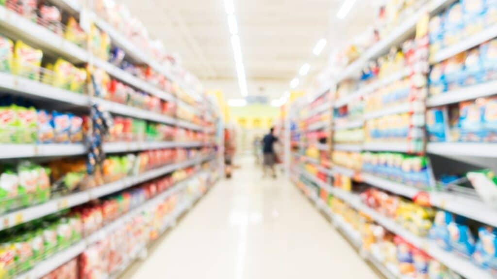 Grocery store aisle