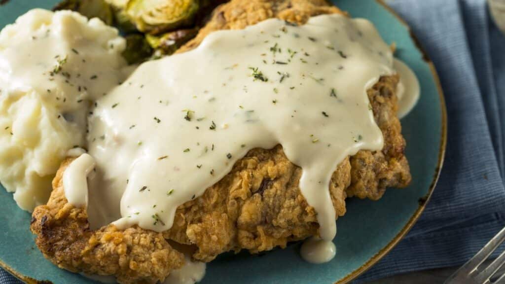 Country fried steak and gravy