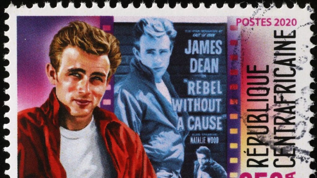 Stamp of late actor James Dean