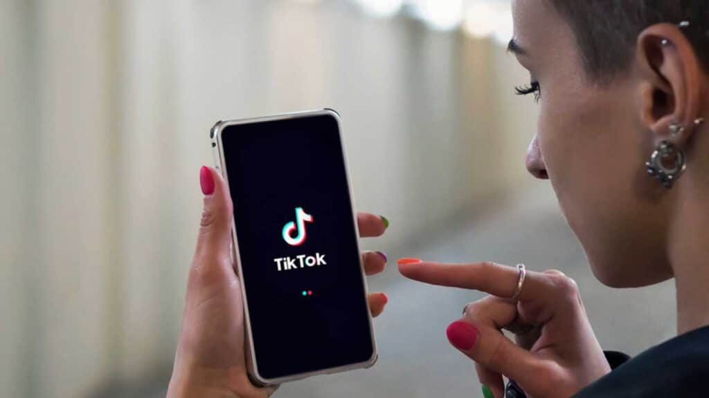 Gen Z checking Tiktok