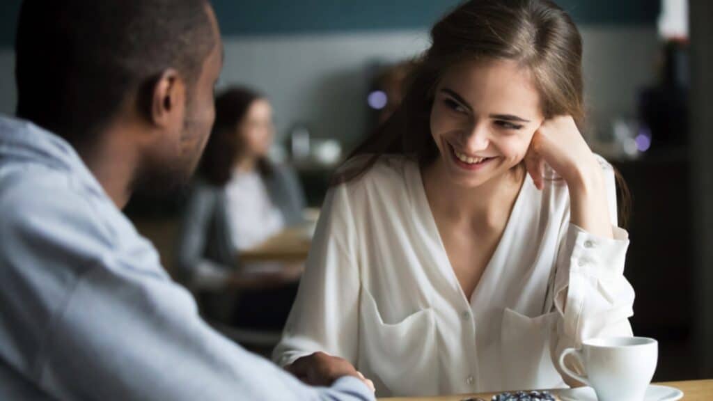 Woman with boyfriend