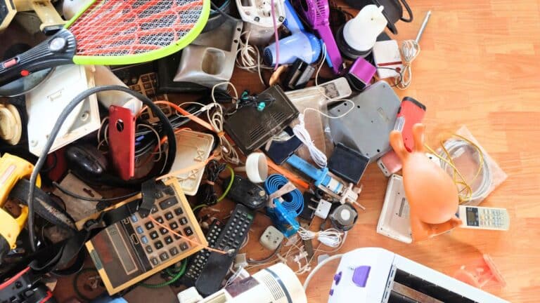 Giant pile of random junk on the floor