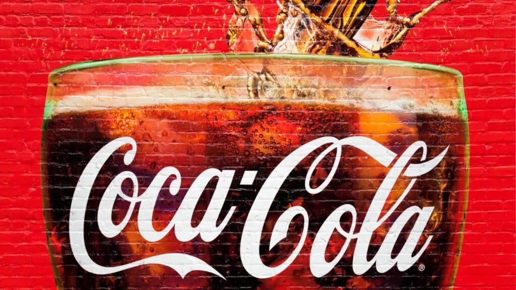 Coca-Cola mural on a building