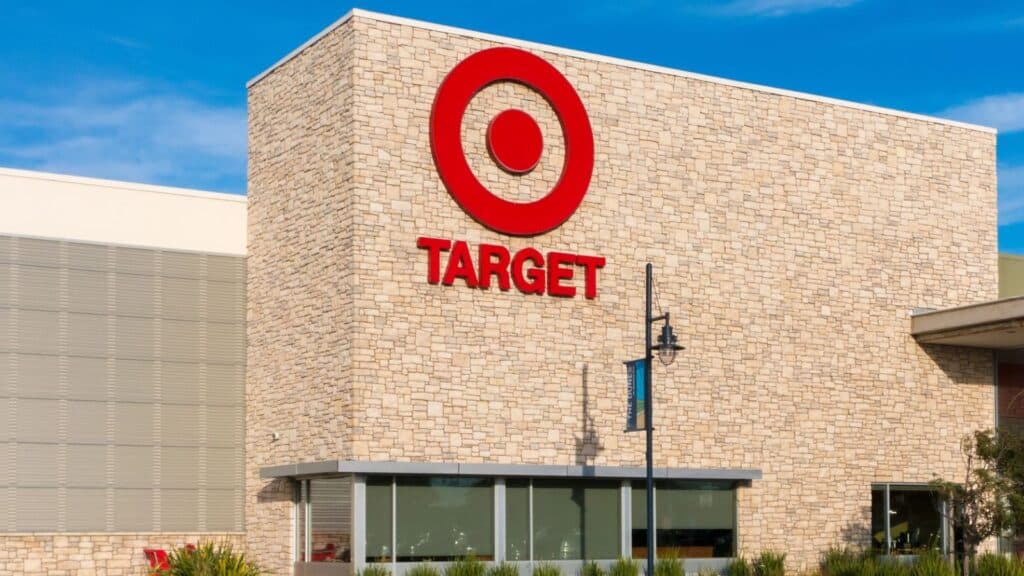 Outside view of Target store
