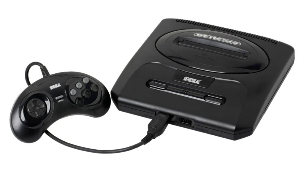Old Sega Genesis video game console