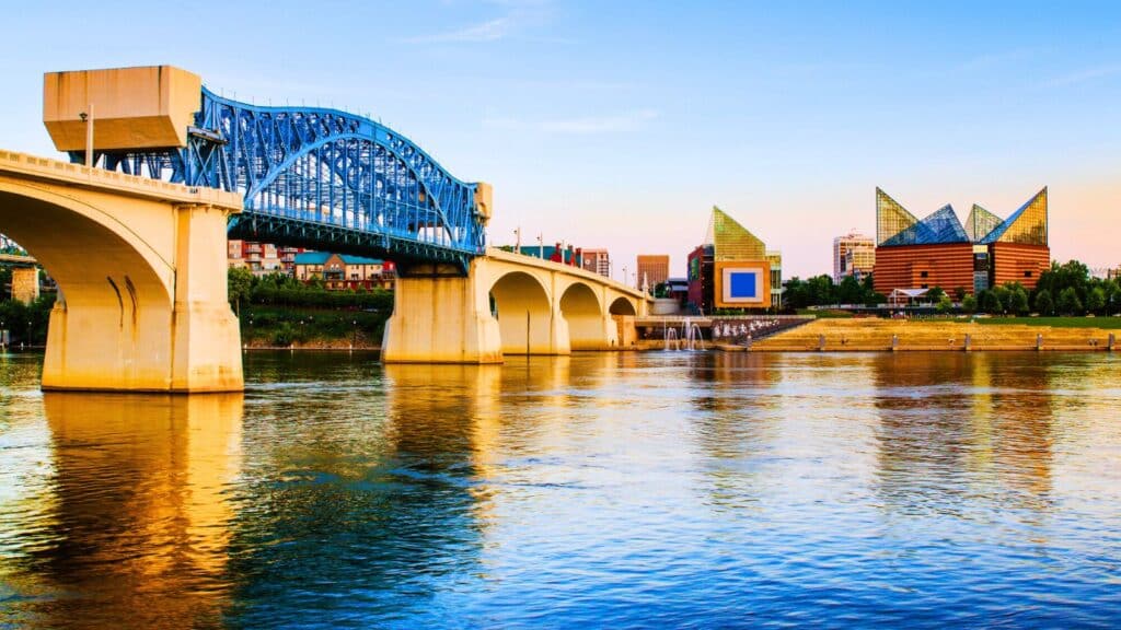 Bridge in downtown Chattanooga, Tennessee