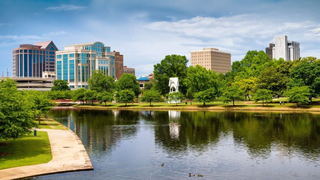 Water view of Huntsville, Alabama