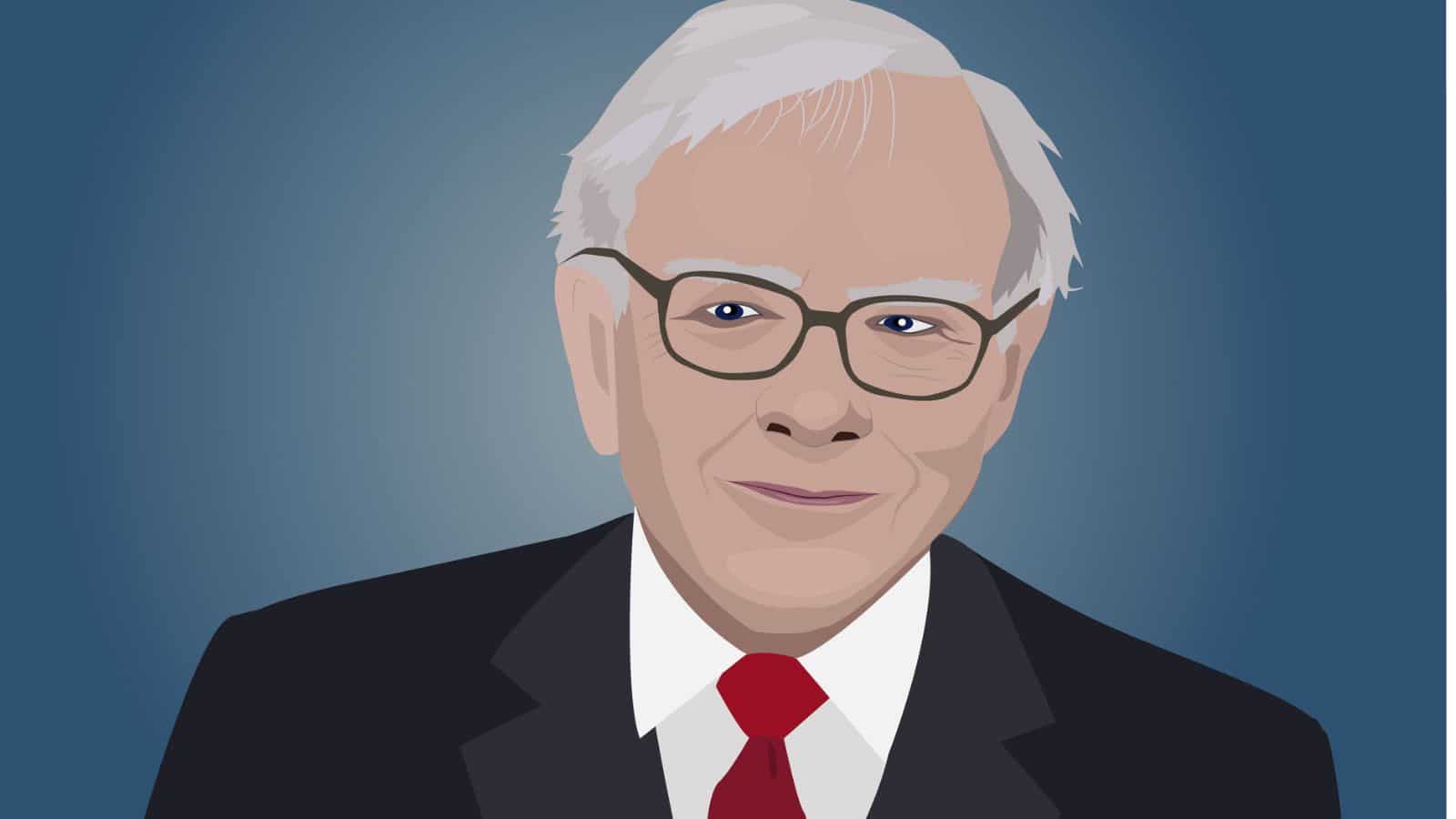 Drawing of investor Warren Buffet
