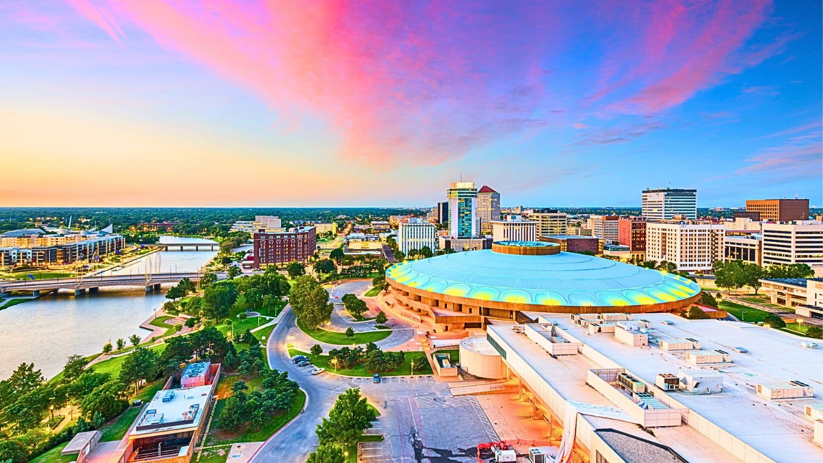 Downtown view of Wichita, Kansas