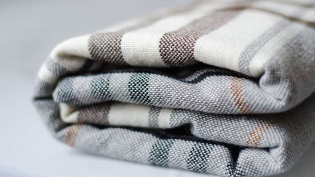 Plaid wool blanket