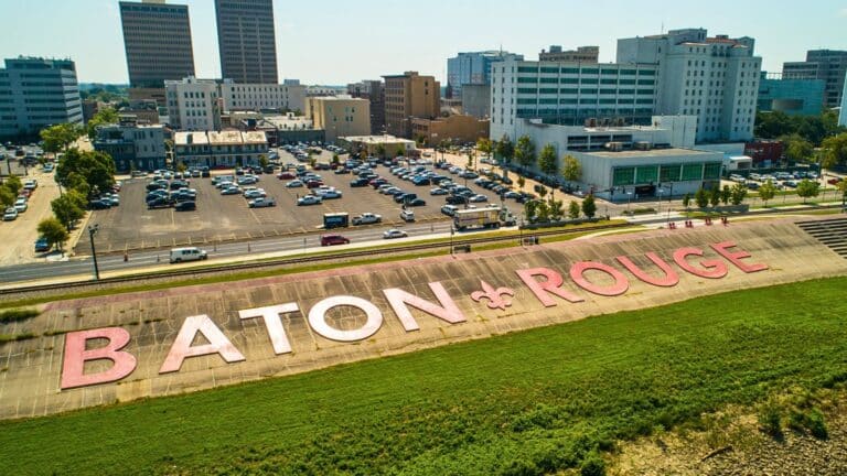 Baton Rouge sign in Louisiana