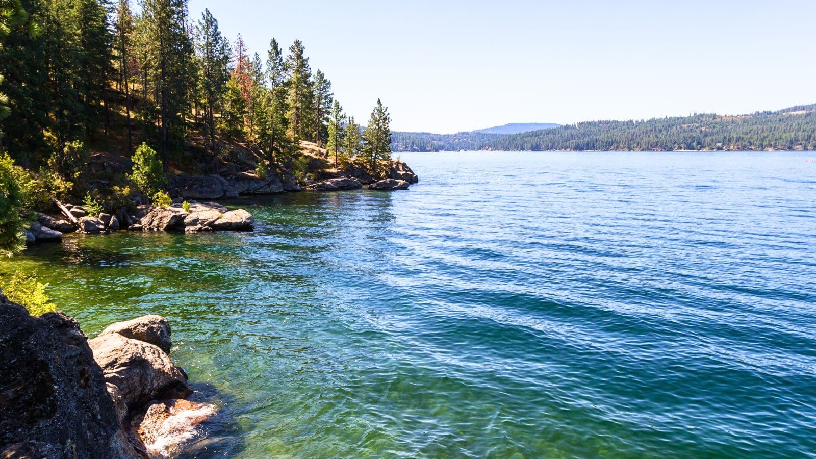 Lake Coeur d' Alene in Idaho