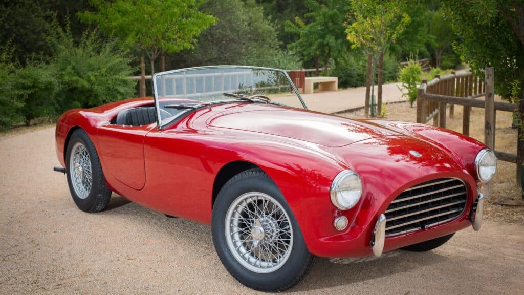 Red classic convertible car